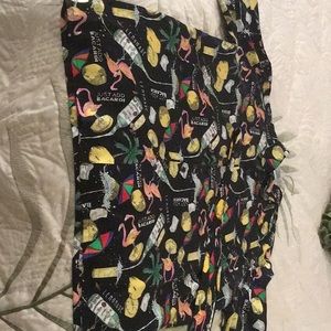 Nicole Miller silk shirt and matching tie,